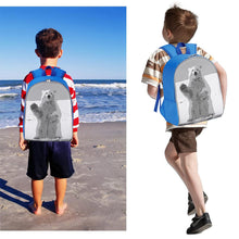 Lade das Bild in den Galerie-Viewer, 13 Zoll Schulrucksack Schultasche Rucksack Schule Mädchen Jungen Teenager mit Fotos Muster Text Logo selbst gestalten und bedrucken