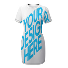 Lade das Bild in den Galerie-Viewer, Sportliches NZ003 Sommerkleid Sport-Kleid NZ003 mit kurzem Arm Damen / Frauen selbst gestalten und bedrucken