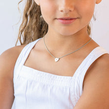 Lade das Bild in den Galerie-Viewer, Mutter und Tochter Kette X0045 mit ausgeschnittenem Herz in Sterling Silber mit 18K Gold Roségold Vergoldung Länge verstellbar selbst gestalten