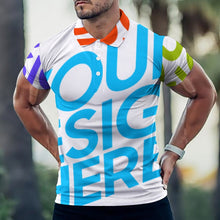 Lade das Bild in den Galerie-Viewer, Multi-Image-Druck Sommer Polo Shirt Tshirt Herren / Männer B612 mit Fotos Muster Text Logo selbst gestalten und bedrucken