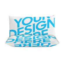 Lade das Bild in den Galerie-Viewer, Dicke Foto Bettwäsche 3 teilig (1 Bettbezug und 2 Kissenbezüge mit doppelseitigem Druck, alles individuell gestaltbar) mit Foto Design Motiv Text selbst gestalten und bedrucken