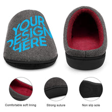 Lade das Bild in den Galerie-Viewer, Hausschuhe Pantoffeln für Damen / Frauen aus Baumwolle mit Foto selbst gestalten und bedrucken
