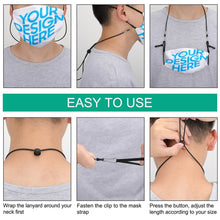 Lade das Bild in den Galerie-Viewer, Damen / Herren Mund-Nasen-Masken mit Ohrhaken für Erwachsene mit Foto Text selbst gestalten und bedrucken