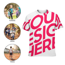 Lade das Bild in den Galerie-Viewer, Einzelbild-Design Kinder Kurzarm T-Shirt TSHIRT Mesh - Mädchen / Jungen mit Foto Design Motiv Text selbst gestalten und bedrucken