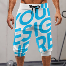 Lade das Bild in den Galerie-Viewer, Einzelbild-Design Allover-Druck 3/4-Hose Sweathose Sporthose Leggings AIP für Männer mit Fotos Muster Text Logo selbst gestalten und bedrucken