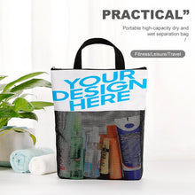 Lade das Bild in den Galerie-Viewer, Trennbare Trocken- und Nassaufbewahrungstasche / Aufbewahrungstasche aus Netzstoff mit Foto selbst gestalten und bedrucken