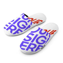 Lade das Bild in den Galerie-Viewer, Warme Winter Hausschuhe Pantoffel Vollformatdruck für Damen Frauen mit Foto Muster Text selbst gestalten und bedrucken