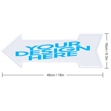 Lade das Bild in den Galerie-Viewer, Pfeilzeichen Schilder Pfeilschild / Pfeilwegweiser individuell selbst gestalten und bedrucken