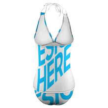 Lade das Bild in den Galerie-Viewer, Einzelbilddruck Damen / Frauen Sommer Tief-V Tankini Set 2 tlg. F48KA01 mit Fotos Muster Text Logo selbst gestalten und bedrucken