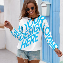 Lade das Bild in den Galerie-Viewer, Langarmshirt / Bedrucktes Langarmshirt für Damen mit Foto selbst gestalten und bedrucken