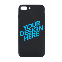 Lade das Bild in den Galerie-Viewer, Schwarze TPU-Glashülle Handyhülle für iPhone 7P / 8P mit Foto selbst gestalten und bedrucken