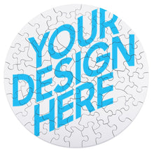 Lade das Bild in den Galerie-Viewer, Rundform Holz Foto Puzzle - Teile in Tierform - selbst gestalten und bedrucken