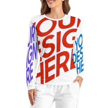 Lade das Bild in den Galerie-Viewer, Multi-Image-Design Damen / Frauen Pyjamaoberteil Schlafanzug-Oberteil AL in weicher Qualität mit Foto Design Motiv Text selbst gestalten und bedrucken