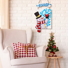 Lade das Bild in den Galerie-Viewer, Holz Weihnachtsschneemann Malerei mit Ihrem eigenen Design Text oder Foto selbst gestalten und bedrucken