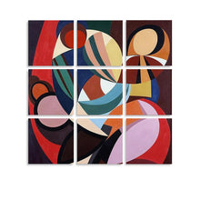 Lade das Bild in den Galerie-Viewer, Multi-Image-Design Druck hängende Poster 9 Panel / Wandbilder 9-teilig / Leinwandbild Malerei mit Foto selbst gestalten und bedrucken