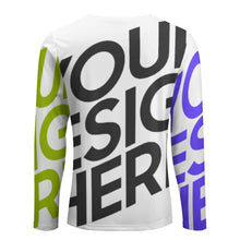 Lade das Bild in den Galerie-Viewer, Mehrbilddruck Longsleeve Shirt langarm mit Brusttasche ELREV2 für Herren / Männer mit Foto Muster Text Logo selbst gestalten und bedrucken