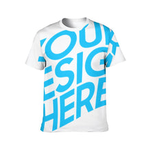Lade das Bild in den Galerie-Viewer, Allover Print Rundhalsshirt Kurzarm Tshirt für Herren mit Fotos Muster Text Logo selbst gestalten und bedrucken