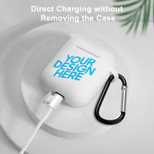 Lade das Bild in den Galerie-Viewer, Kopfhörer-Schutzhülle, Hülle für Apple AirPods Kopfhörer - Silikon Schutzhülle Etui Case Cover Schoner Katze Design mit Foto Text selbst gestalten und bedrucken