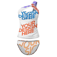 Lade das Bild in den Galerie-Viewer, 2024 NEW Sexy Multi-Image-Design Frauen Tankini Bauchkontrolle Badeanzug Set 2-teilig mit Foto Design Motiv Text selbst gestalten und bedrucken
