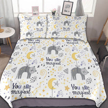 Lade das Bild in den Galerie-Viewer, 3-teiliges Bettwäsche Set (1 Bettbezug + 2 Kissenbezüge) selbst gestalten und bedrucken