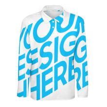 Lade das Bild in den Galerie-Viewer, Einzelbilddruck Sport Langarm Polo Shirt Hemd Langarmhemd Businesshemd SDS008 Herren / Männer mit Fotos Muster Text Logo selbst gestalten und bedrucken