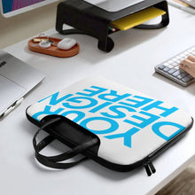 Lade das Bild in den Galerie-Viewer, Laptoptasche Notebooktasche Businesstasche aus Leder mit Foto Design Motiv Text selbst gestalten und bedrucken