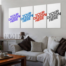 Lade das Bild in den Galerie-Viewer, Multi-Image-Design Druck Vertikale Version 2:3 hängende Poster 4 Panel / Wandbilder 4-teilig / Leinwand Malerei mit Foto selbst gestalten und bedrucken