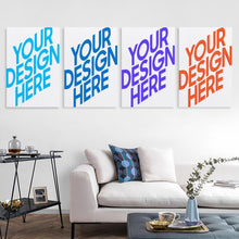 Lade das Bild in den Galerie-Viewer, 4 Panel hängende Poster vertikal 2:3 / Leinwandbild 4-teilig / Wandbilder Leinwand Malerei 4 Panel mit Foto selbst gestalten und bedrucken