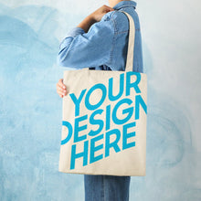 Lade das Bild in den Galerie-Viewer, 38×41cm Beidseitiger Druck Groß Martin Tote Bag Canvas Einkaufstasche Jutebeutel Stoffbeutel selbst gestalten und bedrucken