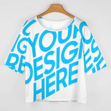 Lade das Bild in den Galerie-Viewer, Einzelbilddruck Vollprint Damen / Frauen Kurzarmshirt Tshirt mit 1/2 Arm BAT mit Fotos Muster Text Logo selbst gestalten und bedrucken