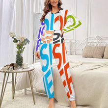 Lade das Bild in den Galerie-Viewer, Multi-Image-Design Unisex Damen / Herren Schlafanzug Pyjama Jumpsuit Overall Einteiler Hausanzug mit Foto Design Motiv Text selbst gestalten und bedrucken