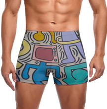 Lade das Bild in den Galerie-Viewer, Multi-Image-Druck Männer / Herren Badeshort Badehose Boxerbadehose mit Fotos Muster Text Logo selbst gestalten und bedrucken