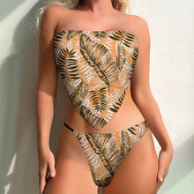 Lade das Bild in den Galerie-Viewer, 2023 New Modische Sexy Einzelbild-Design Bustier Push-Up Bikini Set 2 teilig J203D65 mit Ihrem Foto Motiv und Text selbst gestalten und bedrucken