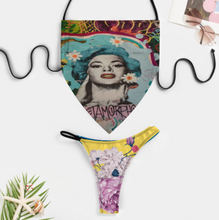 Lade das Bild in den Galerie-Viewer, 2023 New Modische Sexy Multi-Image-Design Bustier Push-Up Bikini Set 2 teilig J203D65 mit Ihrem Foto Motiv und Text selbst gestalten und bedrucken