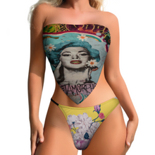 Lade das Bild in den Galerie-Viewer, 2023 New Modische Sexy Multi-Image-Design Bustier Push-Up Bikini Set 2 teilig J203D65 mit Ihrem Foto Motiv und Text selbst gestalten und bedrucken