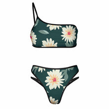 Lade das Bild in den Galerie-Viewer, 2023 New edle Einzelbild-Design EIN Schulter Bademode Push-Up Bustier Bikini Set 2 teilig mit Ihrem Foto Motiv und Text selbst gestalten und bedrucken
