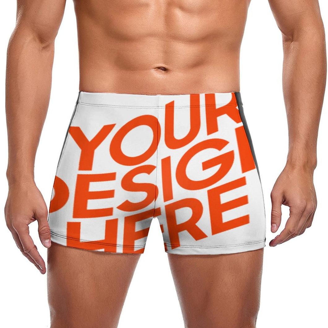 Multi-Image-Druck Männer / Herren Badeshort Badehose Boxerbadehose mit Fotos Muster Text Logo selbst gestalten und bedrucken