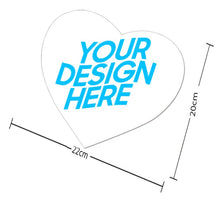 Lade das Bild in den Galerie-Viewer, Herzförmiges Mauspad mit Foto Text selbst gestalten und bedrucken