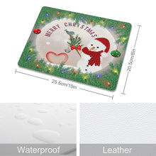 Lade das Bild in den Galerie-Viewer, 20,5 x 25,5cm Mauspad aus Leder mit Foto Text selbst gestalten und bedrucken