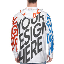 Lade das Bild in den Galerie-Viewer, Multi-Image-Design Männer / Herren UV-Schutz Langarm Shirt Sonnenschutz Hautschutz Shirt mit Sonnenhut Schnelltrocknend NZ145 mit Foto Design Motiv Text selbst gestalten und bedrucken