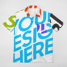 Lade das Bild in den Galerie-Viewer, Große Größen Multi-Image-Druck Voll Druck Herren / Männer Kurzarmhemd T-Shirt TSHIRT NS mit Fotos Muster Text Logo selbst gestalten und bedrucken