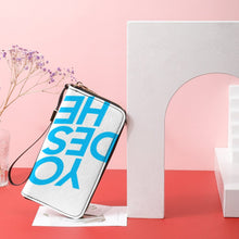 Lade das Bild in den Galerie-Viewer, Lange Vertikale Geldbörse / Vertikale Brieftasche / Leder Portemonnaie vertikal mit Foto selbst gestalten und bedrucken