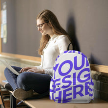 Lade das Bild in den Galerie-Viewer, Schulrucksackaus Oxford-Stoff Schultasche Reise Rucksack für Jungen / Mädchen mit Foto Design Motiv Text selbst gestalten und bedrucken