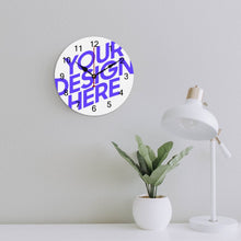 Lade das Bild in den Galerie-Viewer, Einfachheit PVC Wanduhr online selbst gestalten und bedrucken