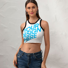 Lade das Bild in den Galerie-Viewer, Schönes Crop Top NZ107 mit Racerback-Rückenausschnitt - Damen / Frauen - selbst gestalten und bedrucken