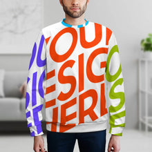 Lade das Bild in den Galerie-Viewer, Multi-Image-Druck Männer / Herren Voll Print Sweatshirt Pullover mit Rundhalsausschnitt & Raglan-Ärmeln mit Fotos Muster Text Logo selbst gestalten und bedrucken