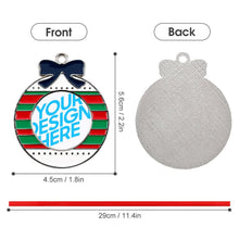 Lade das Bild in den Galerie-Viewer, Legierung Metall Weihnachtsanhänger mit Fotos Muster Text Logo selbst gestalten und bedrucken