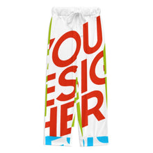 Lade das Bild in den Galerie-Viewer, Multi-Image-Design Jungen Mädchen Kinder Pyjama langarm Schlafanzug zum knöpfen 2 tlg. mit Foto Design Motiv Text selbst gestalten und bedrucken in Karo Optik mit Knopfleiste