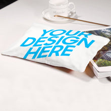 Lade das Bild in den Galerie-Viewer, Plüsch Kissenbezug Kissenhülle Kopfkissenbezug lang beidseitiger Druck mit Foto Text selbst gestalten und bedrucken