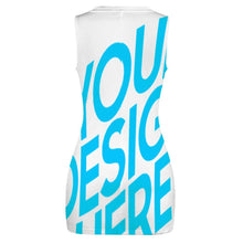 Lade das Bild in den Galerie-Viewer, Damen Einzelbild Design Allover-Druck Sommer Strandoverall Kurz Overall BEQ selbst gestalten und bedrucken